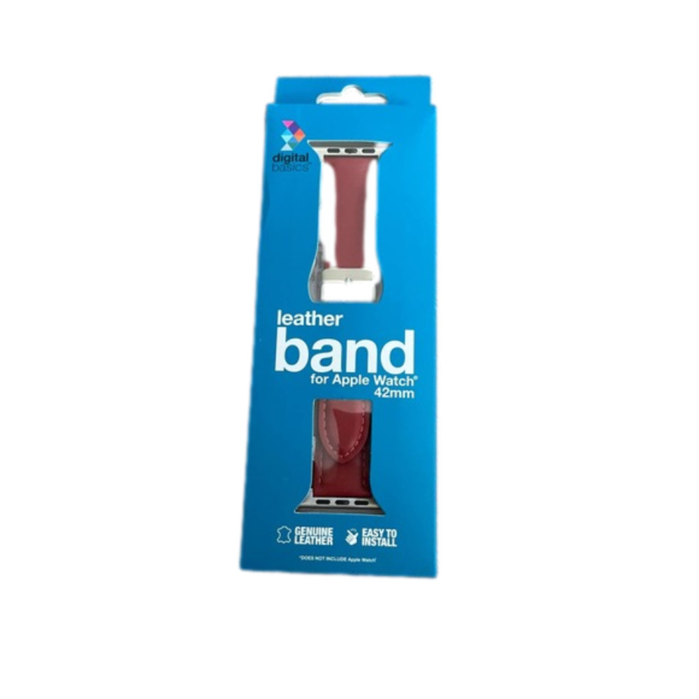 Apple Watch Genuine Leather 42mm Band - Burgandy/Red‌‌‌‌‌‌
